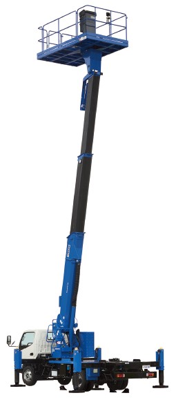 トラック式高所作業車スーパーデッキ 12m 後方格納 建機レンタル 株式会社共成レンテム